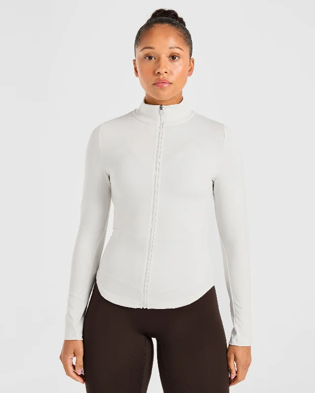 Sculpt Zip Jacket - Marshmallow Striped Jacket Polka Dot Jacket Floral Jacket