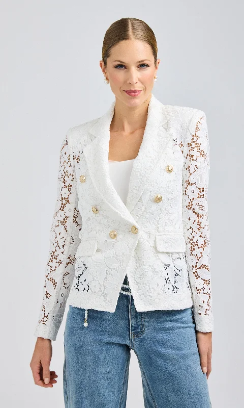 Eliza Lace Blazer Women's Unique Blazer