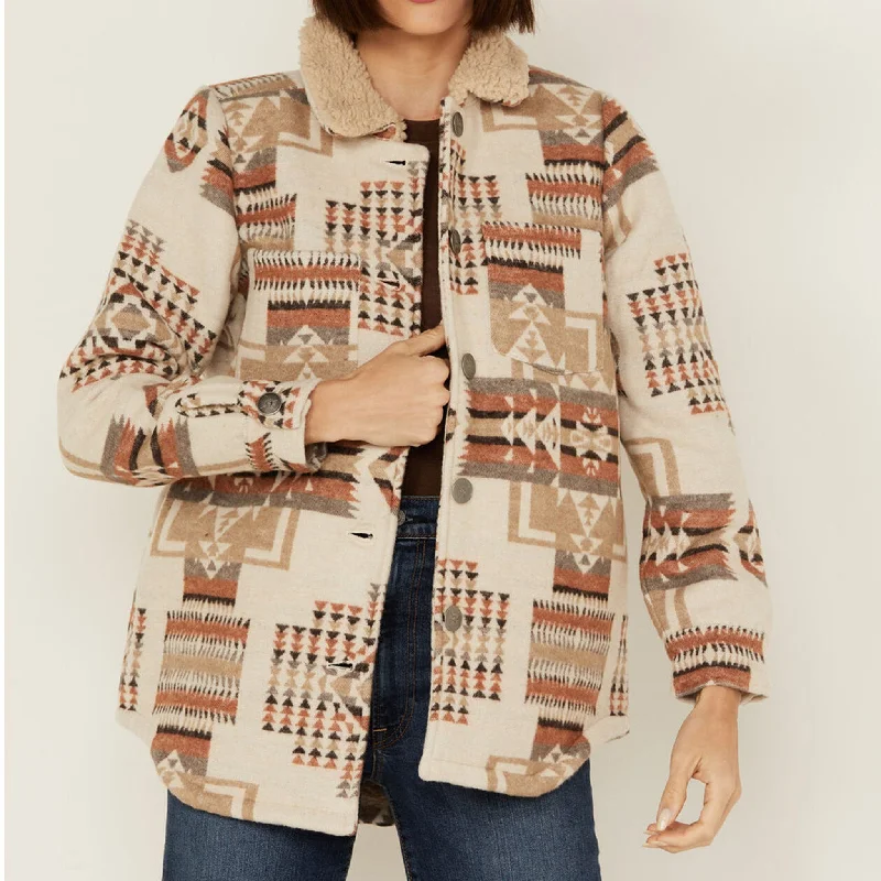 Cotton & Rye Women's Ivory Aztec Sherpa Jacket Striped Jacket Polka Dot Jacket Floral Jacket Cotton & Rye Women's Ivory Aztec Sherpa Jacket Striped Jacket Polka Dot Jacket Floral Jacket