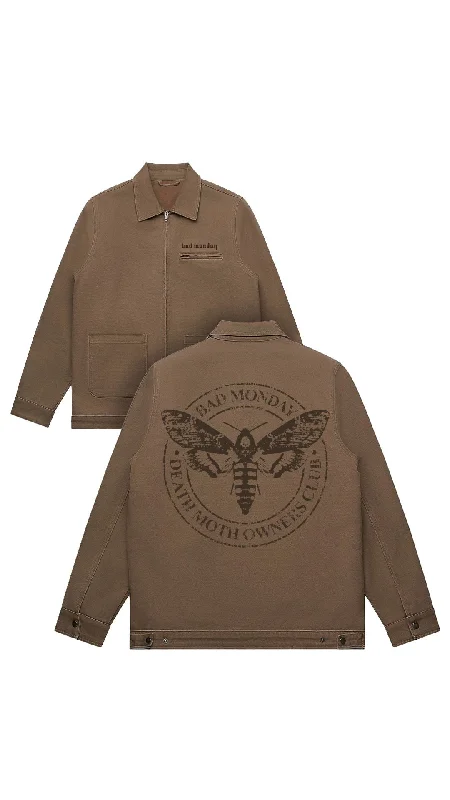 DM Owners Club Canvas Jacket Walnut Fitted Jacket Loose Jacket Oversized Jacket