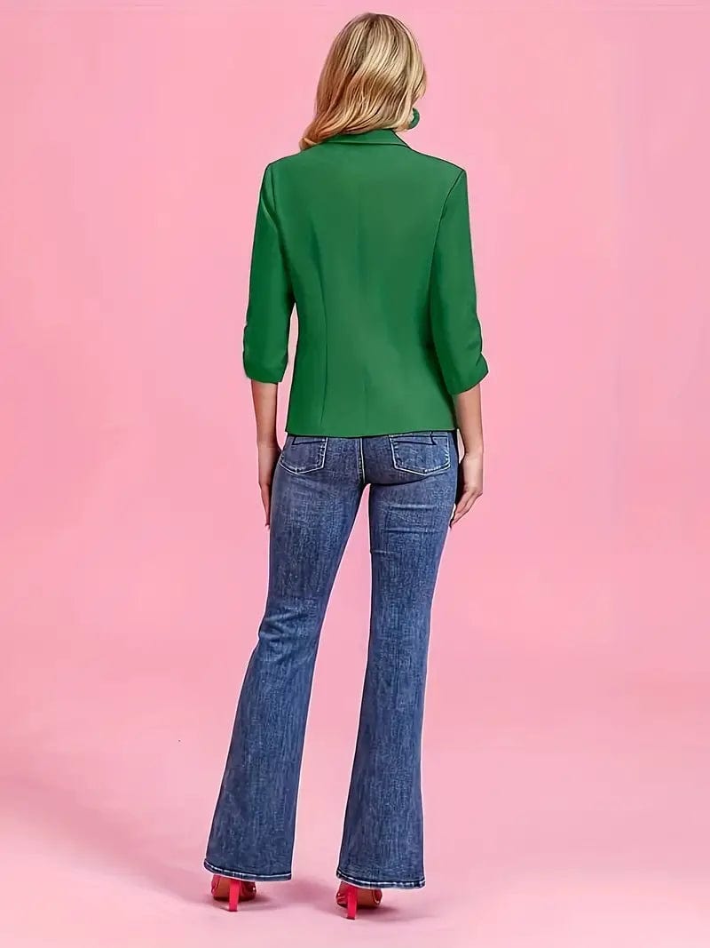 Professional Red Blazer Women's Short Blazer