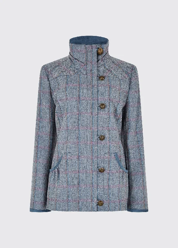 Bracken Tweed Jacket - Denim Haze Fleece Jacket Down Jacket Feather Jacket