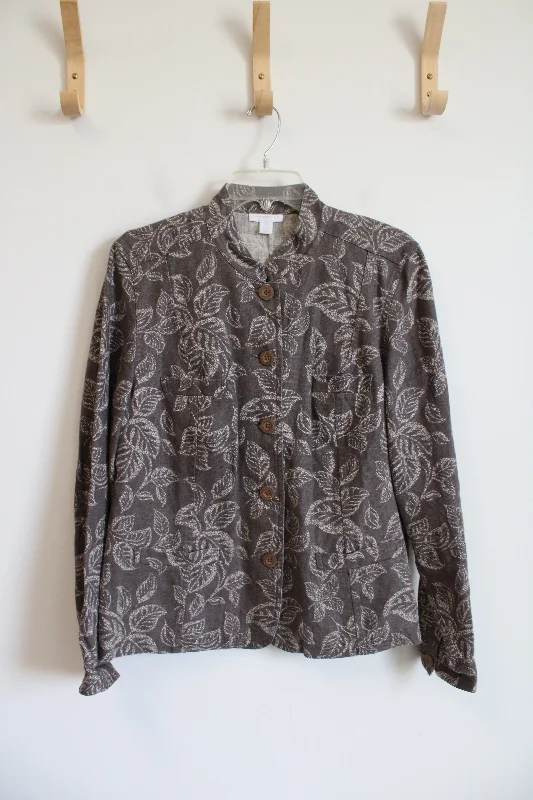 Charter Club Brown Patterned Jacket | L Collared Jacket Crew Neck Jacket Turtle Neck Jacket Charter Club Brown Patterned Jacket | L Collared Jacket Crew Neck Jacket Turtle Neck Jacket