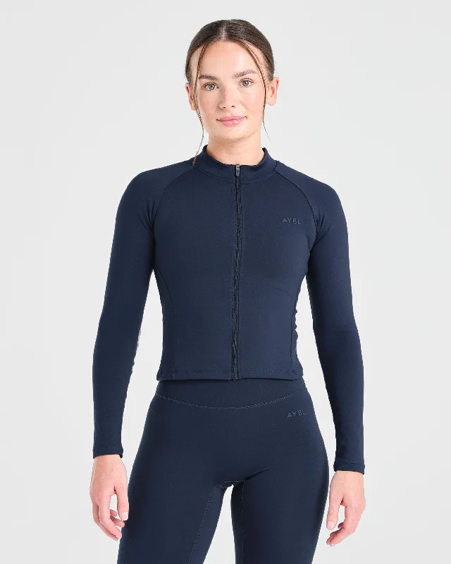 Staple Zip Jacket - Navy Rayon Jacket Velvet Jacket Corduroy Jacket