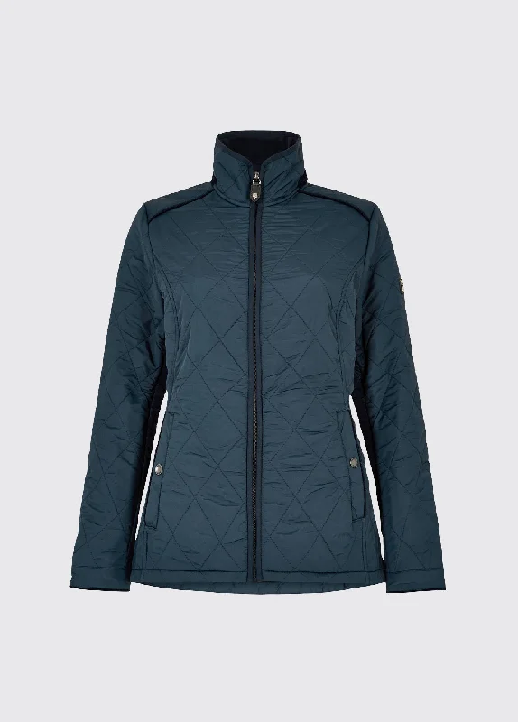 Glenfarne Women’s Quilted Jacket Navy Corduroy Jacket Velvet Jacket Brocade Jacket