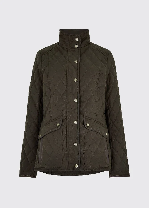 Corrib Quilted Jacket - Verdigris Mesh Jacket Canvas Jacket Denim Jacket