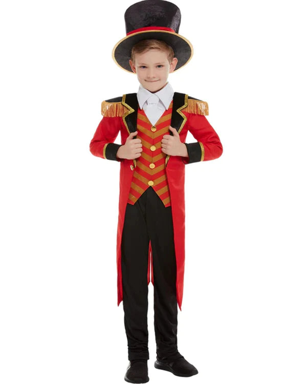 Ringmaster Deluxe Boys Costume Red Jacket, Mock Shirt, Trousers And Hat Knit Jacket Woven Jacket Fleece Jacket Ringmaster Deluxe Boys Costume Red Jacket, Mock Shirt, Trousers And Hat Knit Jacket Woven Jacket Fleece Jacket