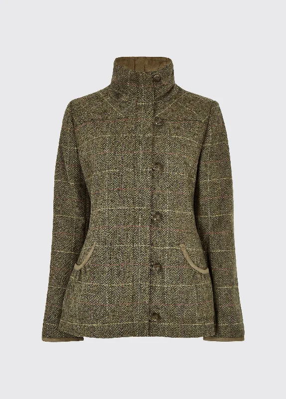 Bracken Tweed Jacket - Thistle Denim Fabric Leather Fabric Suede Fabric