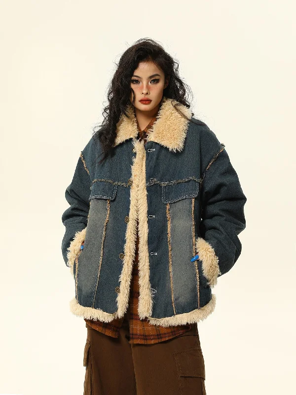 Sherpa-Lined Distressed Denim Ranch Jacket V-Neck Jacket Boat Neck Jacket Square Neck Jacket Sherpa-Lined Distressed Denim Ranch Jacket V-Neck Jacket Boat Neck Jacket Square Neck Jacket