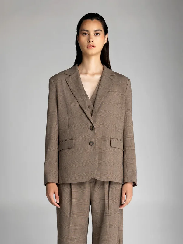 Timeless Blazer - Glencheck Women's Custom Jacket