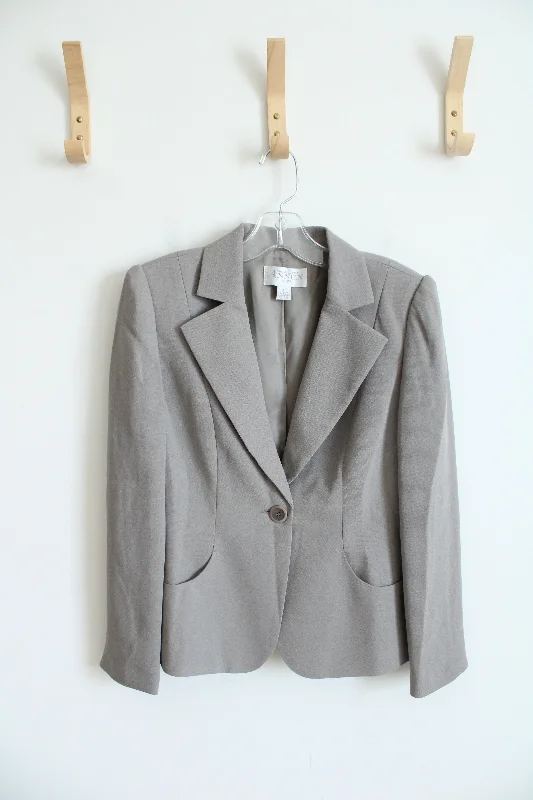 Casual Corner Annex Tan Blazer | 4 Petite Summer Women's Jacket