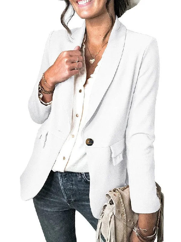Single-Breasted Long Sleeve Blazer Women's Handmade Blazer