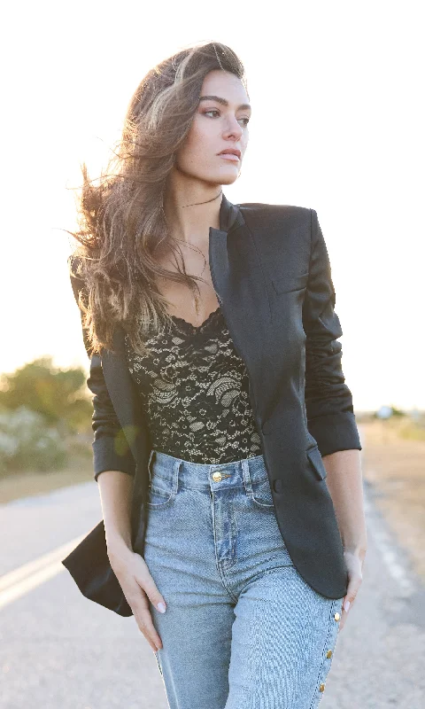 Drea Satin Blazer Women's High-End Blazer