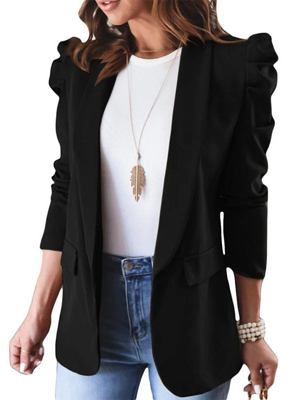 Winter Blazer for Women Women's Leather Blazer