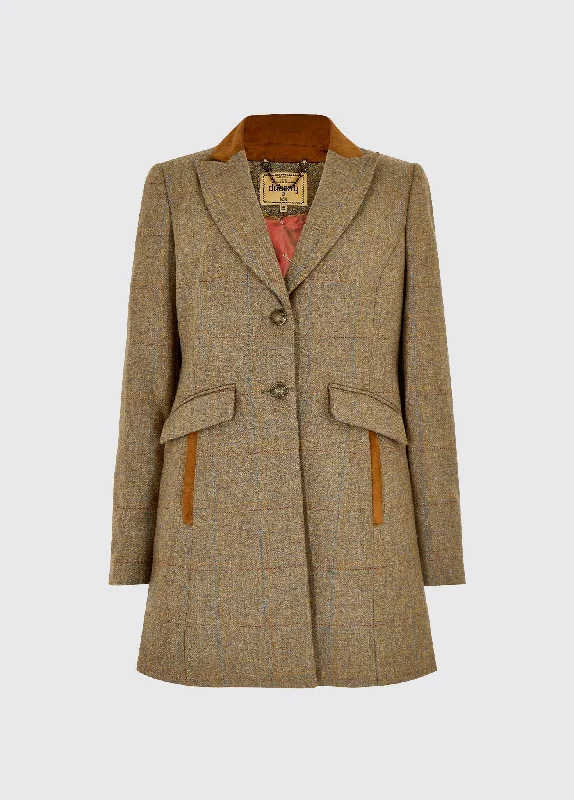 Treefern Women's Tweed Jacket - Burren Fleece Jacket Down Jacket Parka