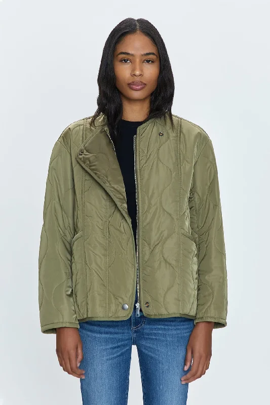 Elva Quilted Jacket - Admiral Striped Jacket Polka Dot Jacket Floral Jacket