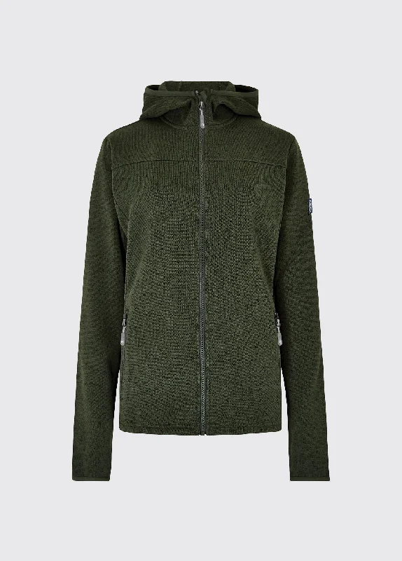 Ardcairn Fleece Jacket - Pesto Zippered Front Buttoned Front Snap Front