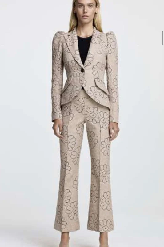 Smythe - Pouf Sleeve One Button Blazer - SP25102 - PRE-ORDER Women's Handmade Blazer