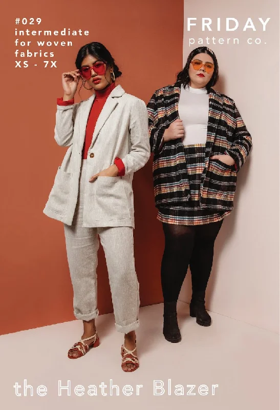 Friday Pattern Company - The Heather Blazer Women's Trendy Jacket