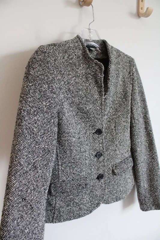 Old Navy Black & White Jacket | S Bomber Jacket Anorak Windbreaker