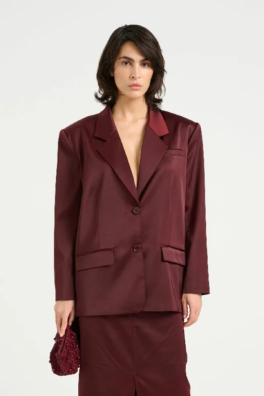 YacmineGZ OZ blazer - Blood Red High-End Women's Suit