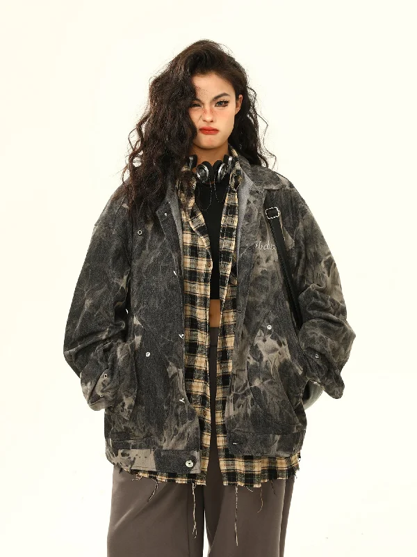Tie-Dye Denim Grunge Jacket Rayon Jacket Velvet Jacket Corduroy Jacket