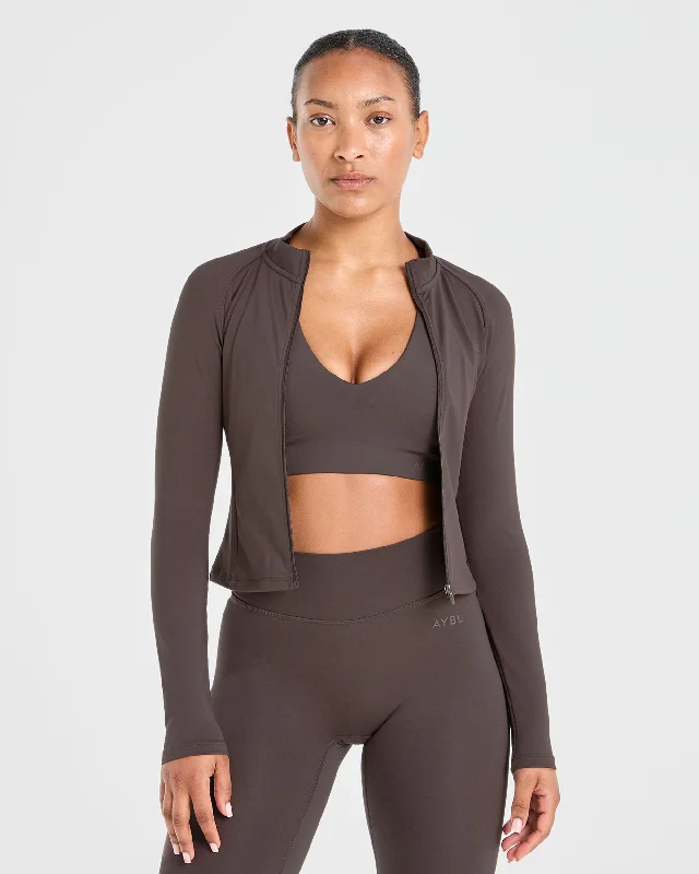 Staple Zip Jacket - Coffee Braun Anorak Shell Jacket Lightweight Jacket