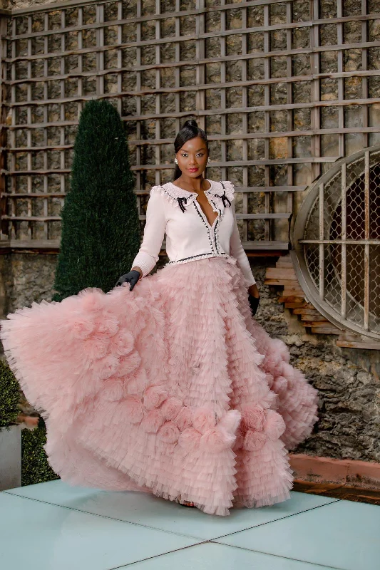 Roses Skirt and Blazer Set - Sale Women's Handmade Blazer