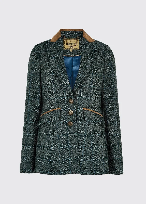 Heather Tweed Jacket - Mist Satin Jacket Silk Jacket Chiffon Jacket