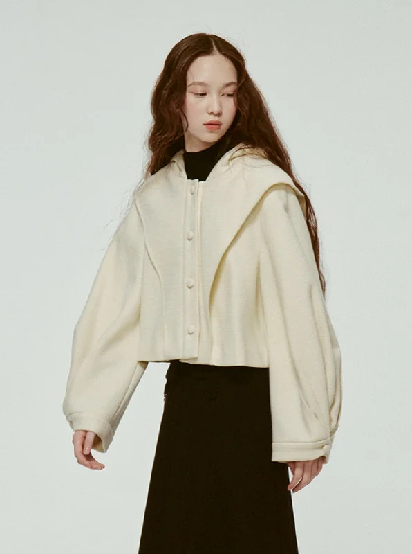 Cropped Hooded Jacket Faux Fur Jacket Real Fur Jacket Shearling Jacket