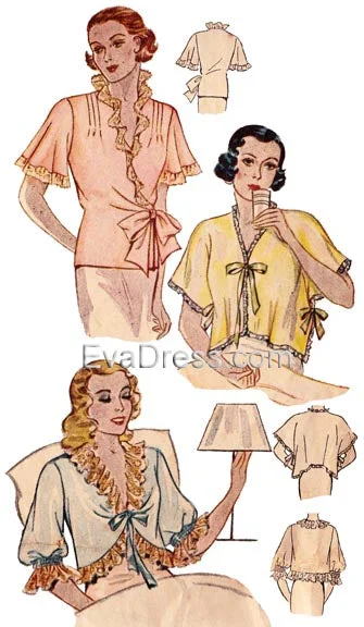1935 Bed Jackets NL30-1559 Mesh Jacket Canvas Jacket Denim Jacket