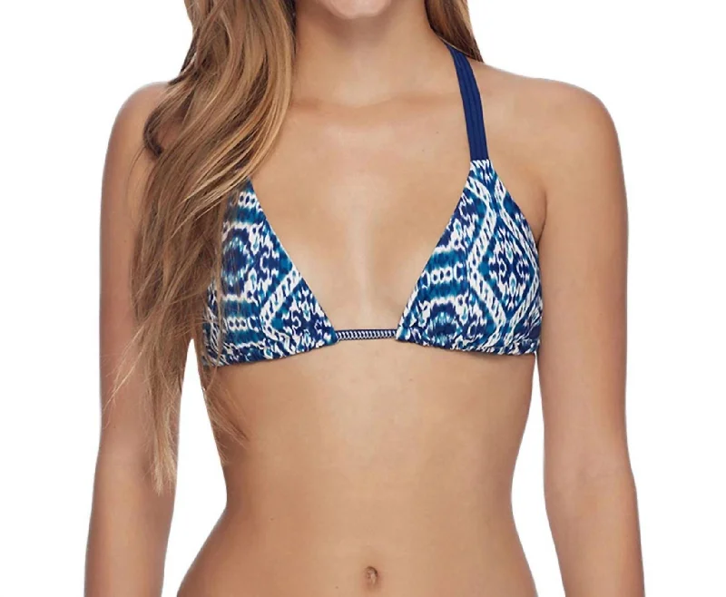 Triangle Bikini Top In Artefact Oasis