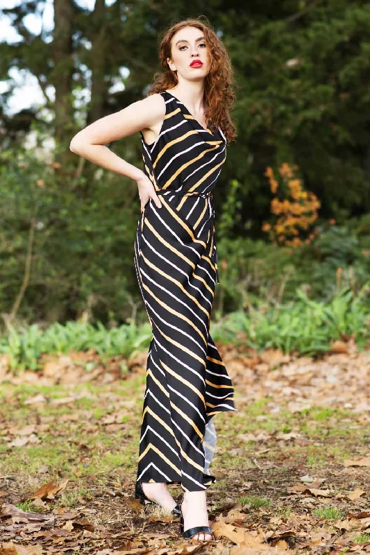 Berrie Nice Dress - Black Stripe | PROMO