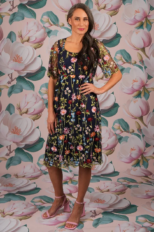 Nicole Bambi Dress - Navy | PROMO