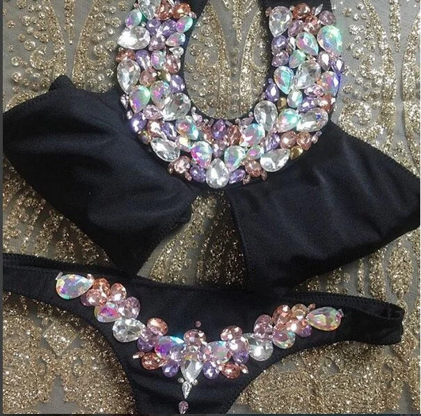 Ashore Shop 2023 New Women's Diamond Split Sexy Bikini, Beach Padded bikini set, Comfortable, Supportive, Stylish Ashore Shop 2023 New Women's Diamond Split Sexy Bikini, Beach Padded bikini set, Comfortable, Supportive, Stylish