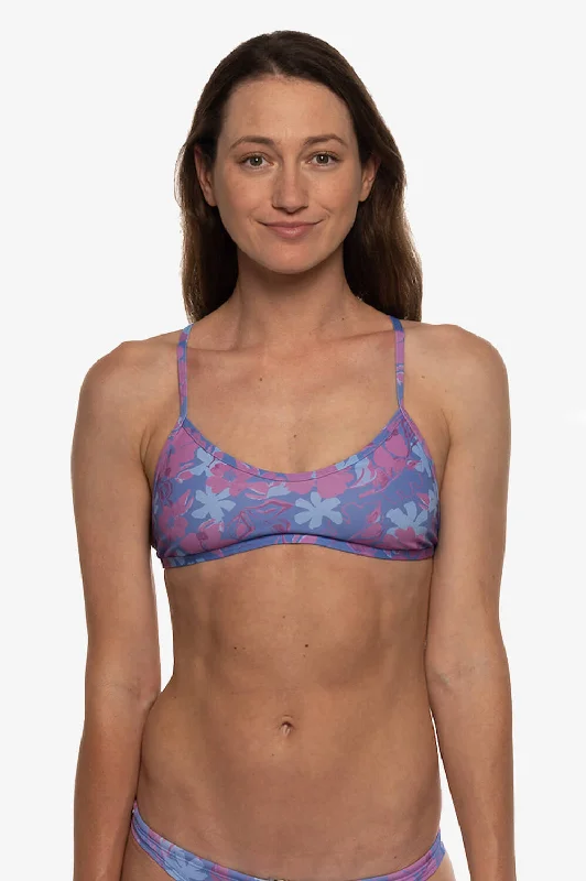 Malia Bikini Top - Hibiscus Banded bikini, Sleek, Comfortable, Sexy