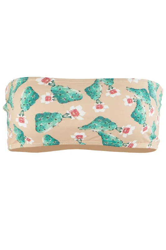 Giovanna Strapless Bikini Top in Cactus Print Solid color bikini, Sleek, Minimalist, Comfortable Giovanna Strapless Bikini Top in Cactus Print Solid color bikini, Sleek, Minimalist, Comfortable