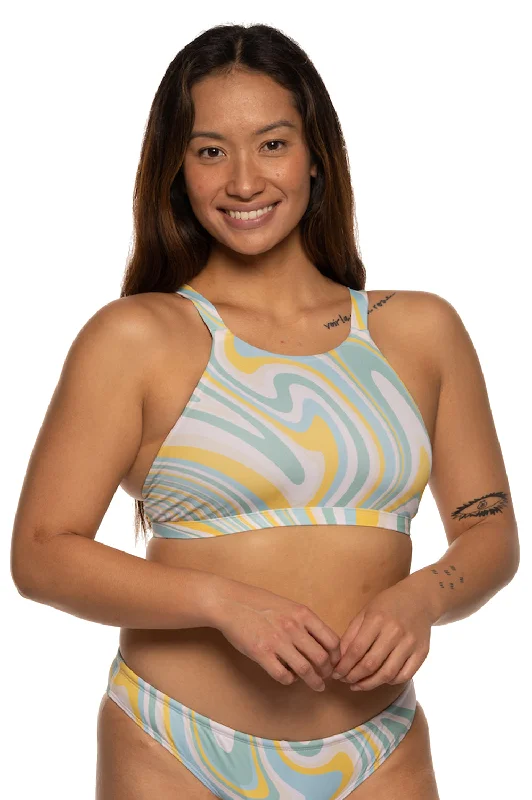 Kaylee Bikini Top - Upwhirl Color-block bikini, Bold, Trendy, Sexy