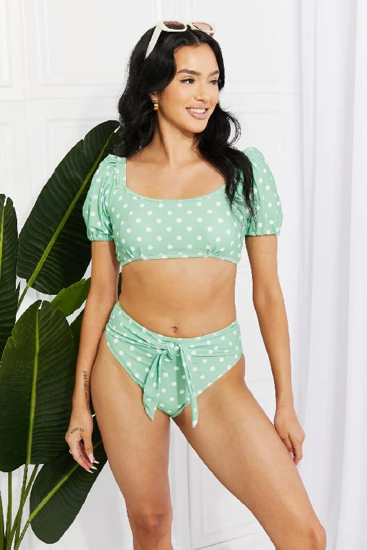 Vacay Ready Puff Sleeve Bikini Printed bikini, Fun, Vibrant, Trendy