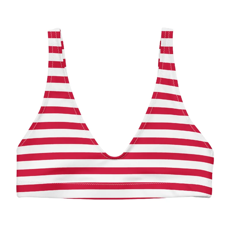 Red and White Beach Stripes Halter Bikini Top Swim bikini, Beachwear, Comfortable, Trendy Red and White Beach Stripes Halter Bikini Top Swim bikini, Beachwear, Comfortable, Trendy