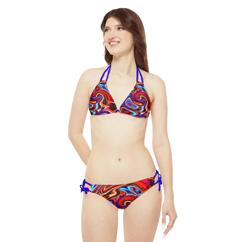 Red Vortex Strappy Bikini Cross-back bikini, Trendy, Sexy, Comfortable