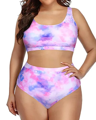 Comfortable And Lightweight Plus Size High Quality Bikini Set-Color Tie Dye Lace bikini top, Feminine, Elegant, Sexy Comfortable And Lightweight Plus Size High Quality Bikini Set-Color Tie Dye Lace bikini top, Feminine, Elegant, Sexy