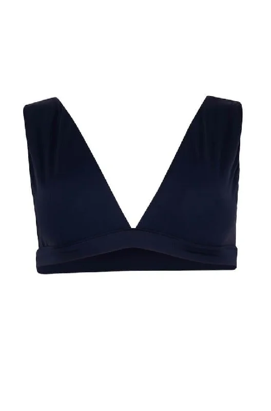 Natalie Bikini Top With Wide Straps in Navy Bandage bikini, Sleek, Sexy, Trendy