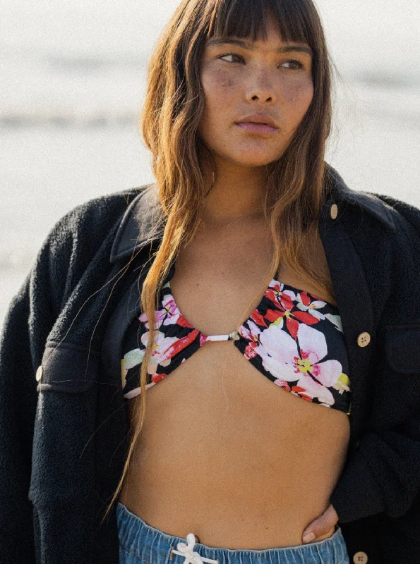Printed Beach Classics Fashion Triangle Bikini Top - Anthracite New Life Adjustable bikini, Custom fit, Comfortable, Chic Printed Beach Classics Fashion Triangle Bikini Top - Anthracite New Life Adjustable bikini, Custom fit, Comfortable, Chic