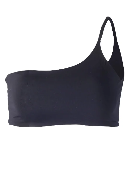 Serena One Shoulder Bikini Top Black Adjustable side bikini, Sexy, Comfortable, Trendy Serena One Shoulder Bikini Top Black Adjustable side bikini, Sexy, Comfortable, Trendy