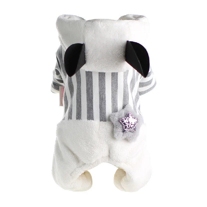 Maxbell 2-tier Plush Pets Dog Cold Weather Coats Overall Jumpsuit 2 Sizes Gray S Cargo jumpsuit, Casual, Functional, Street style
