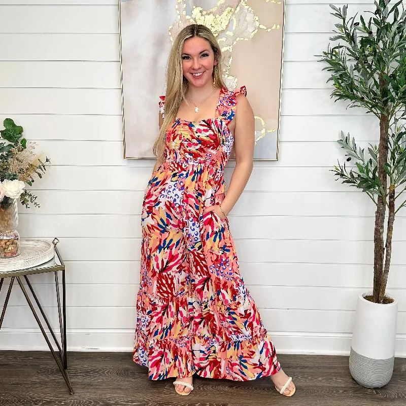 A Work of Art Multi Avery Mae Jumpsuit Cotton jumpsuit, Casual, Comfortable, Trendy