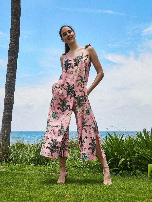 Angel Jumpsuit | Zoo Pink Camo jumpsuit, Bold pattern, Trendy, Casual