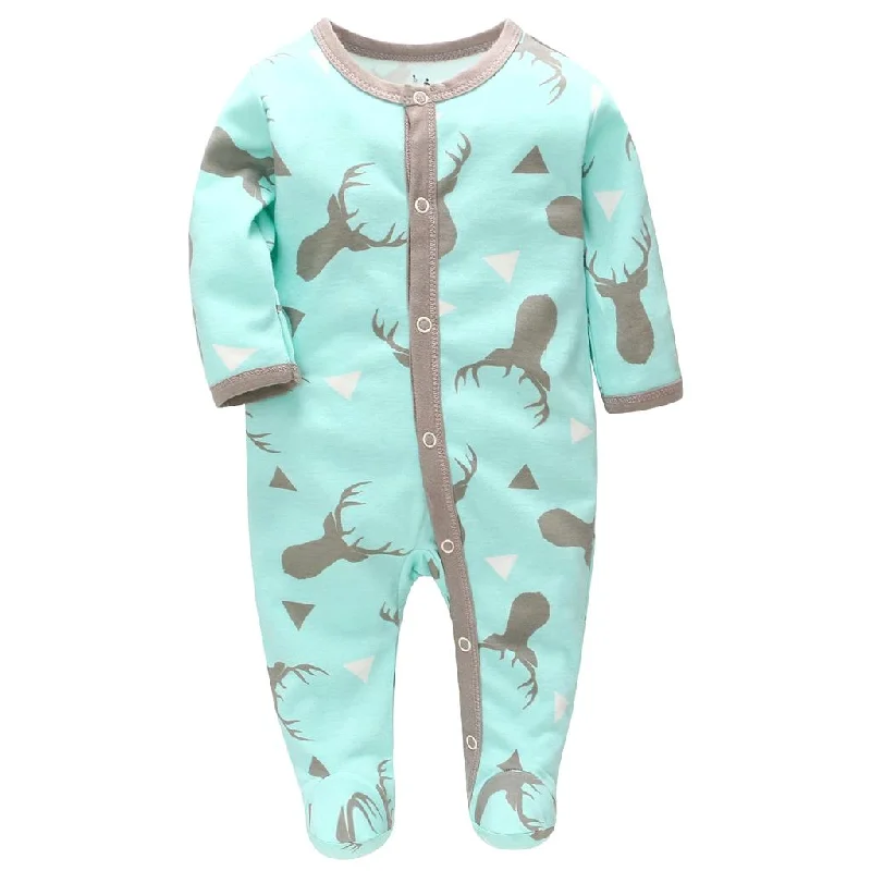 Maxbell Cute Newborn Baby Romper Infant Printed Boys Girls Jumpsuit Outfits S Deer Fitted wide leg jumpsuit, Elegant, Feminine, Fashionable Maxbell Cute Newborn Baby Romper Infant Printed Boys Girls Jumpsuit Outfits S Deer Fitted wide leg jumpsuit, Elegant, Feminine, Fashionable