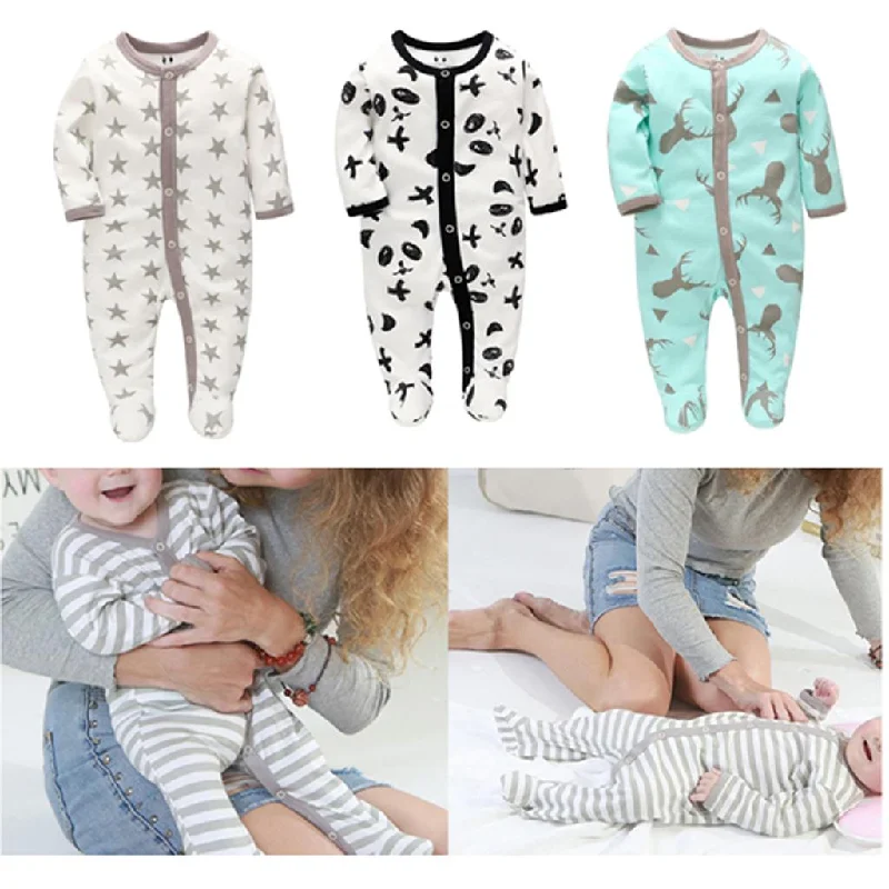 Maxbell Cute Newborn Baby Romper Infant Printed Boys Girls Jumpsuit Outfits S Star Jumpsuit with belt, Waist tie, Elegant, Slim fit Maxbell Cute Newborn Baby Romper Infant Printed Boys Girls Jumpsuit Outfits S Star Jumpsuit with belt, Waist tie, Elegant, Slim fit